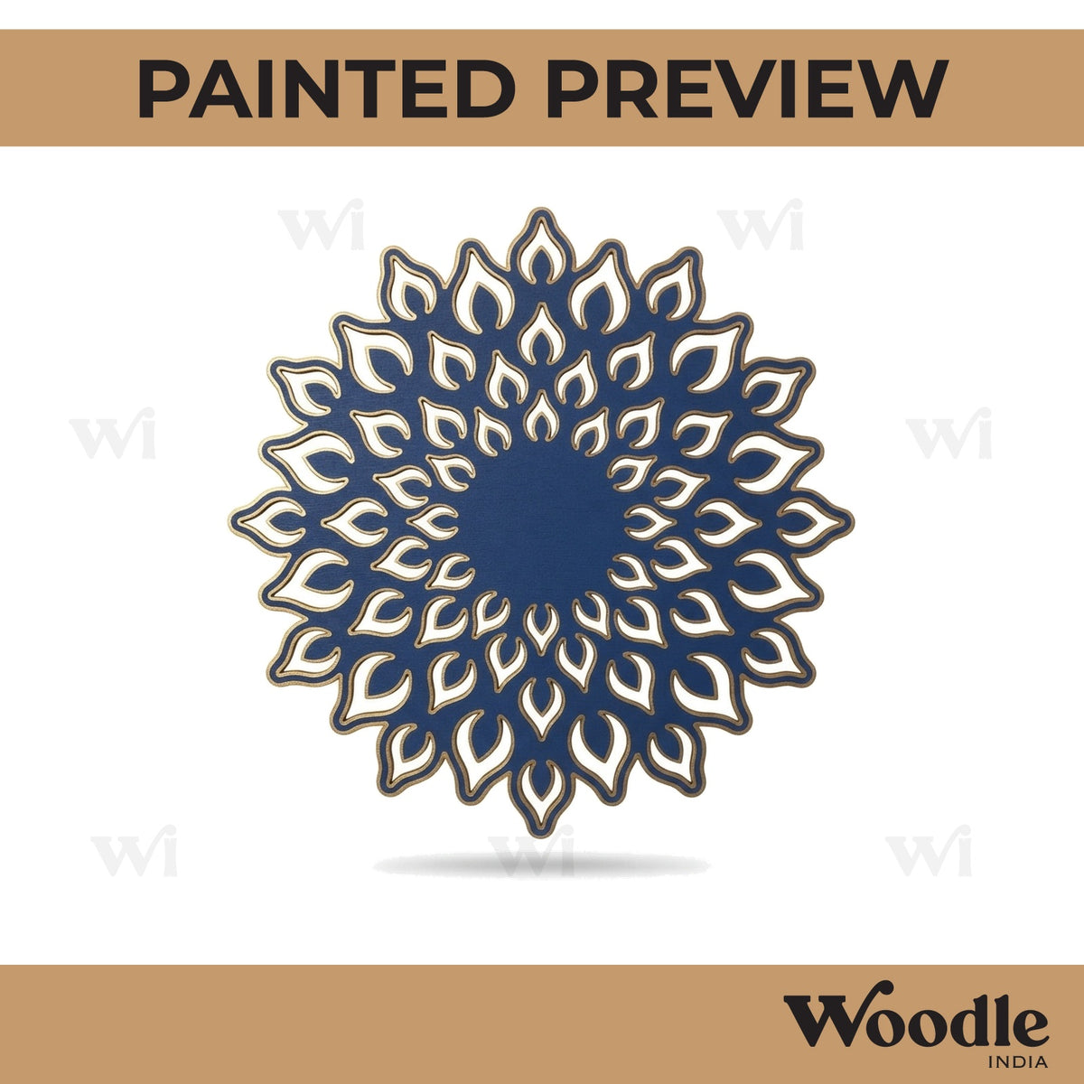 Mandala Base Cutout MDF Design 10
