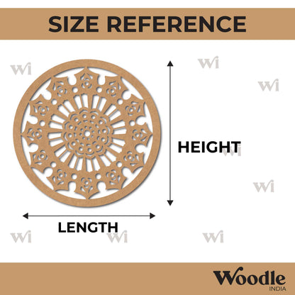 Mandala Base Cutout MDF Design 12