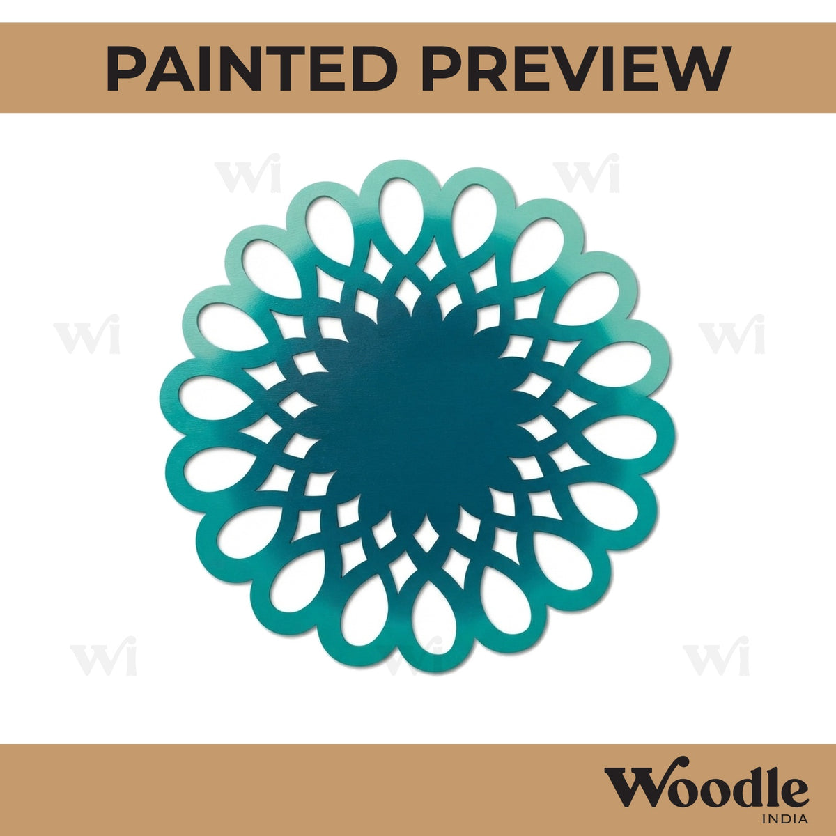 Mandala Base Cutout MDF Design 12