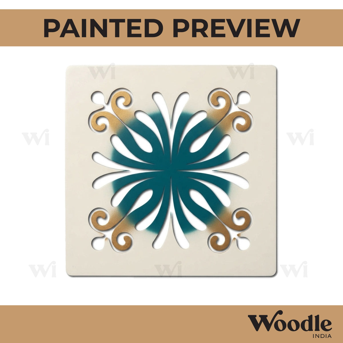 Mandala Base Cutout MDF Design 14