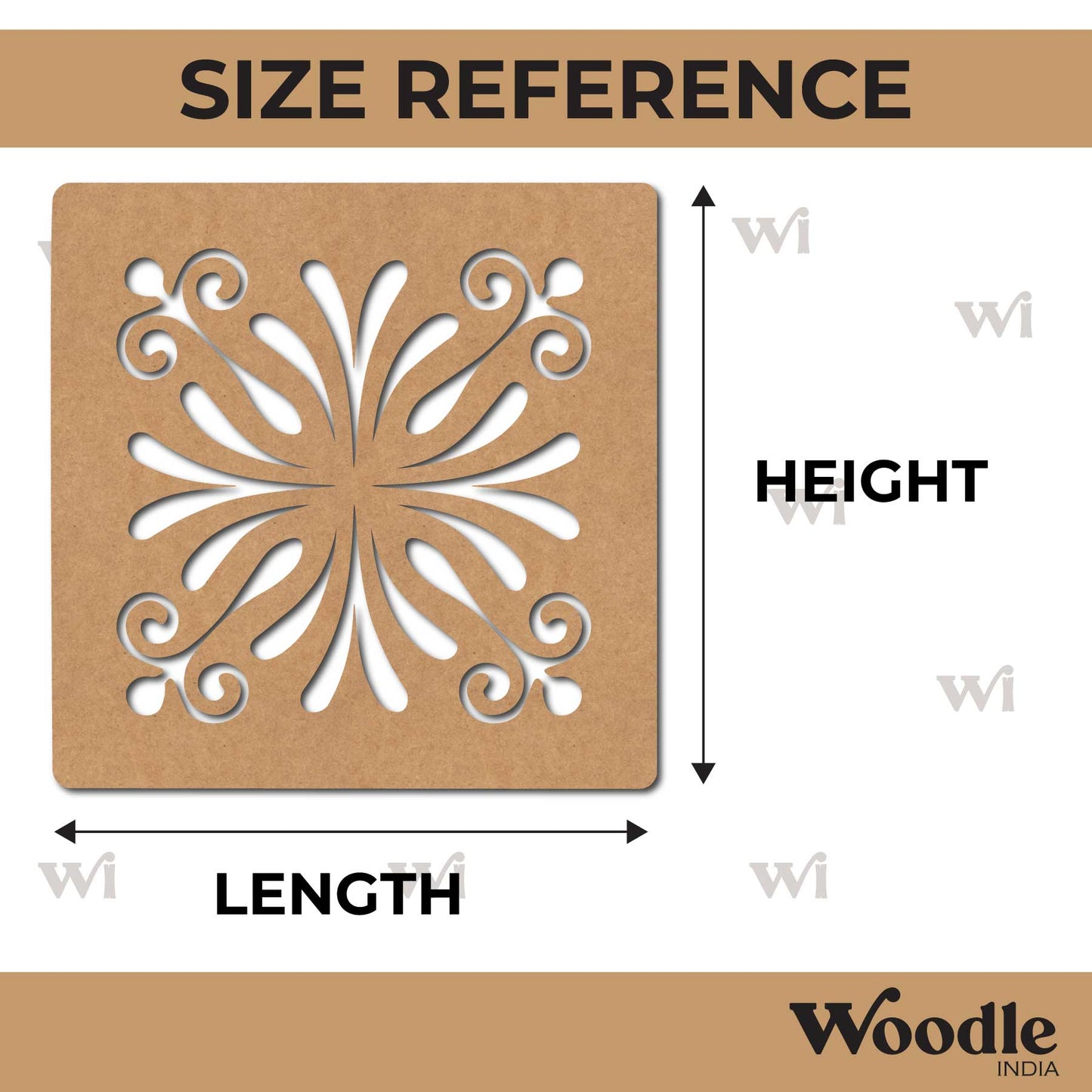 Mandala Base Cutout MDF Design 15