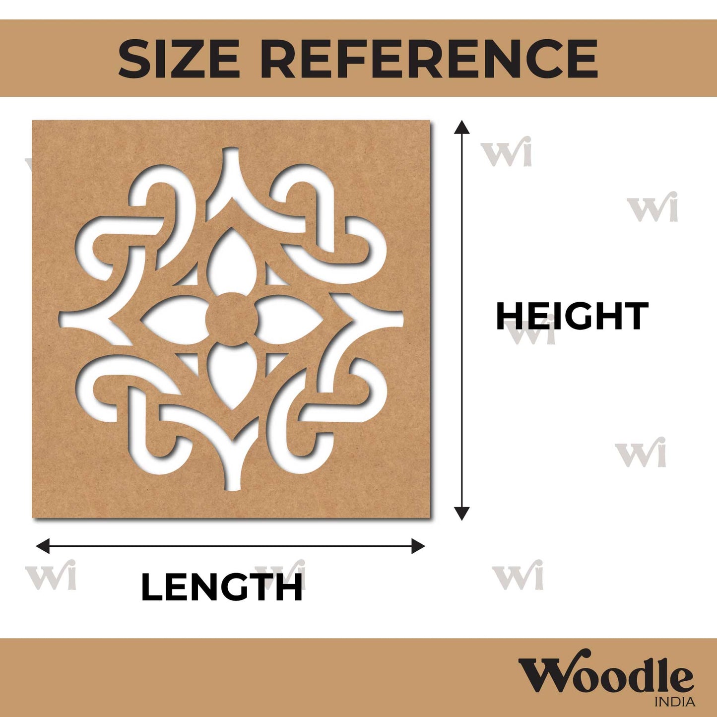 Mandala Base Cutout MDF Design 18