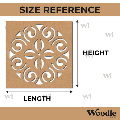 Mandala Base Cutout MDF Design 20