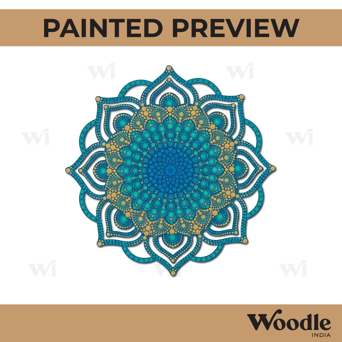 Mandala Base Cutout MDF Design 2