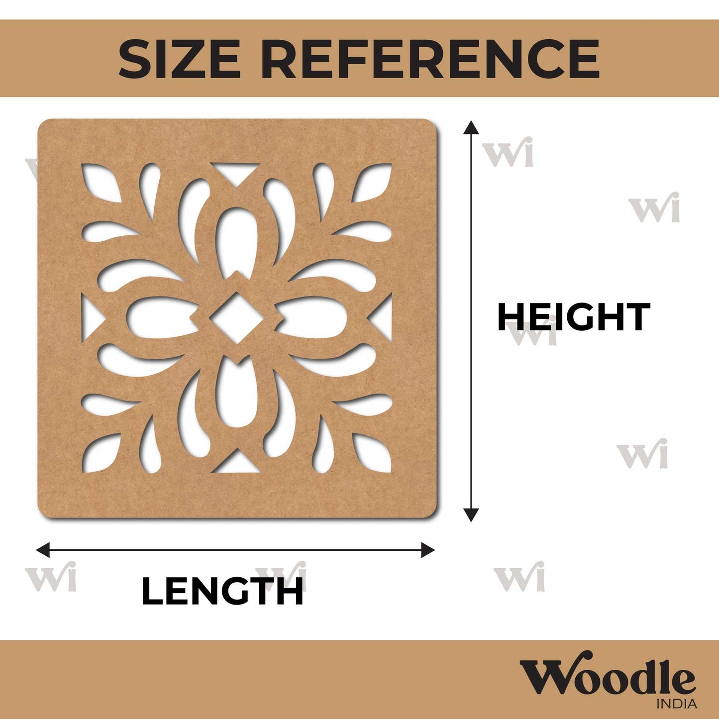 Mandala Base Cutout MDF Design 24