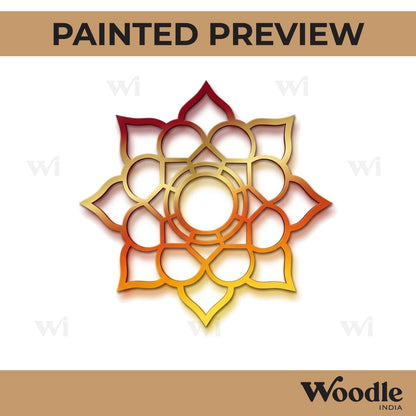 Mandala Base Cutout MDF Design 24