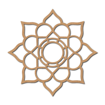 Mandala Base Cutout MDF Design 25