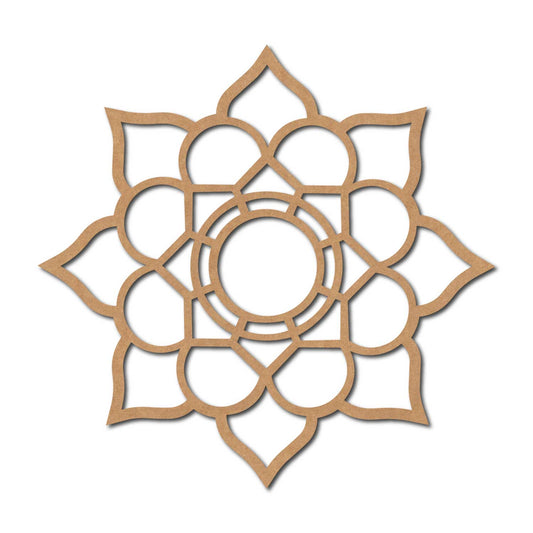 Mandala Base Cutout MDF Design 25