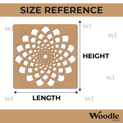 Mandala Base Cutout MDF Design 26