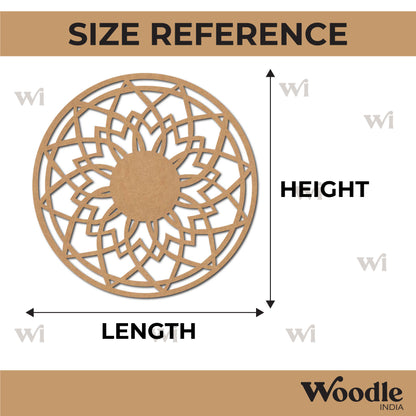 Mandala Base Cutout MDF Design 26