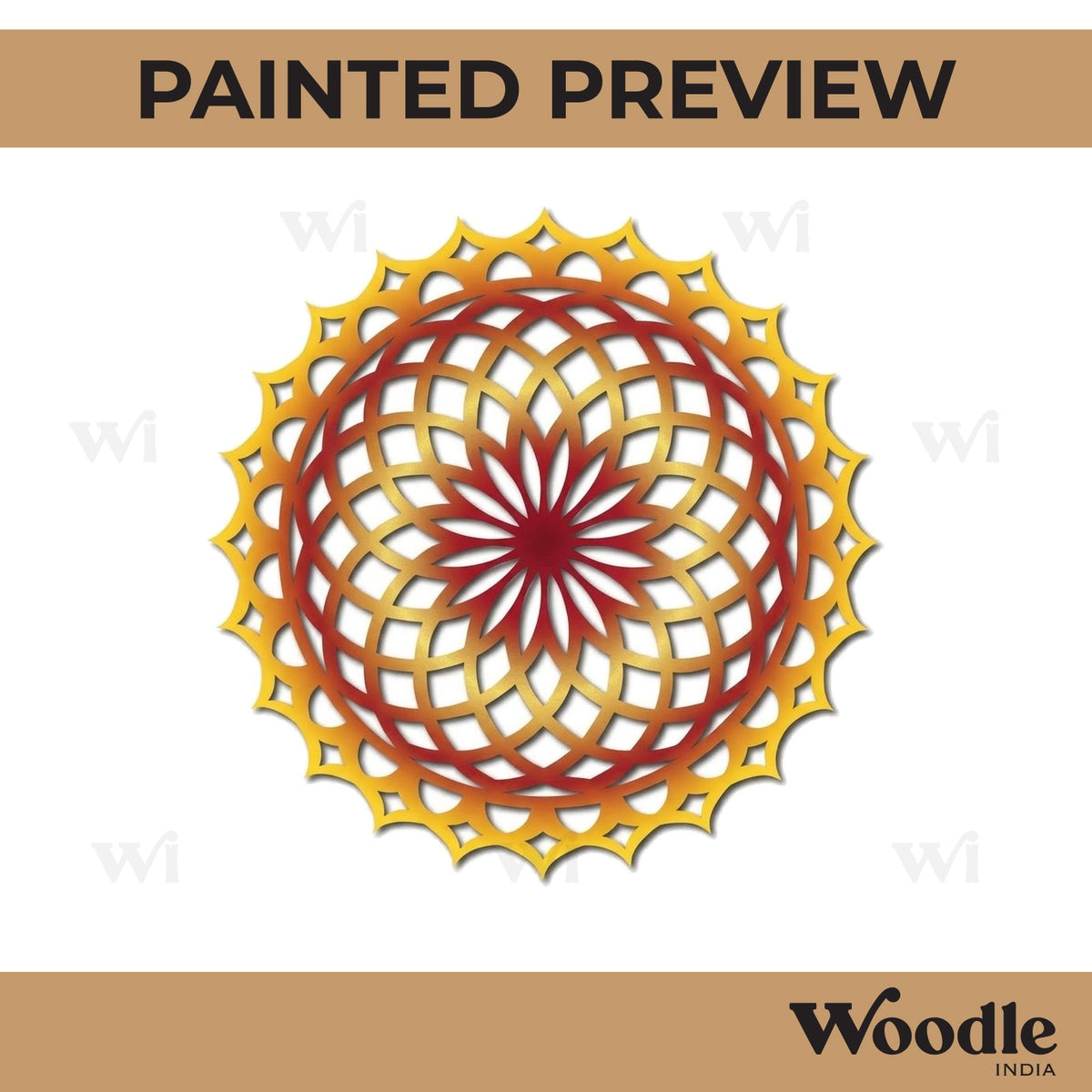 Mandala Base Cutout MDF Design 29