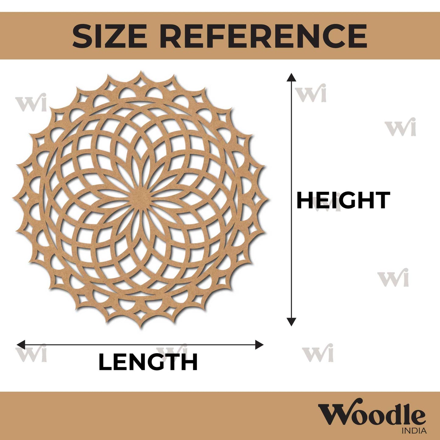 Mandala Base Cutout MDF Design 29