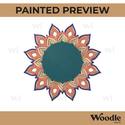 Mandala Base Cutout MDF Design 3