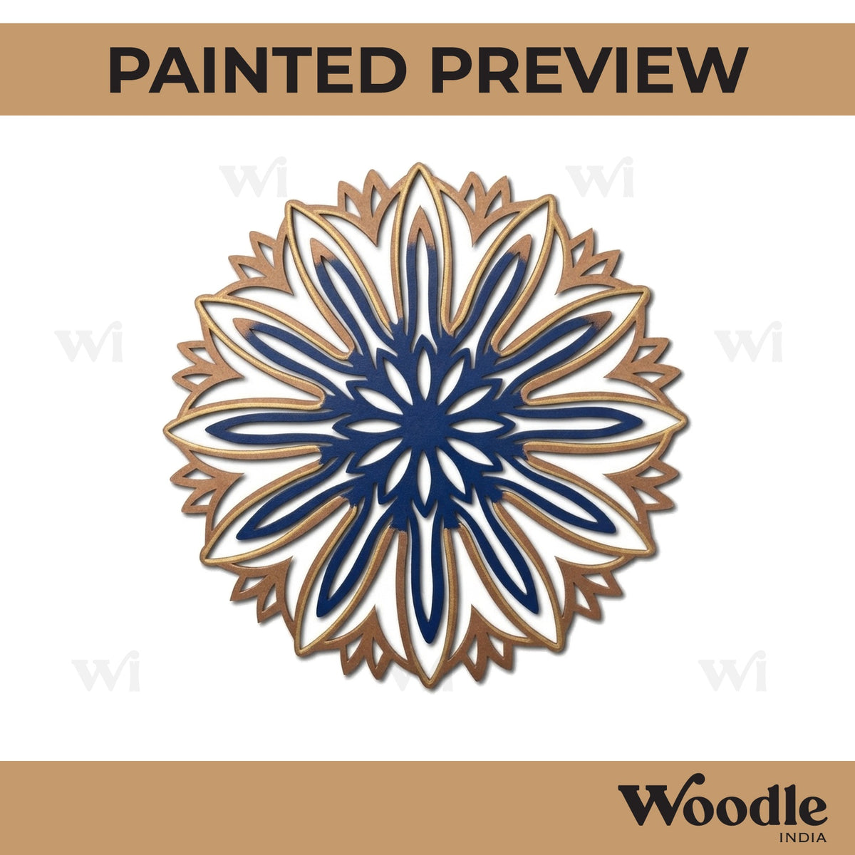 Mandala Base Cutout MDF Design 30