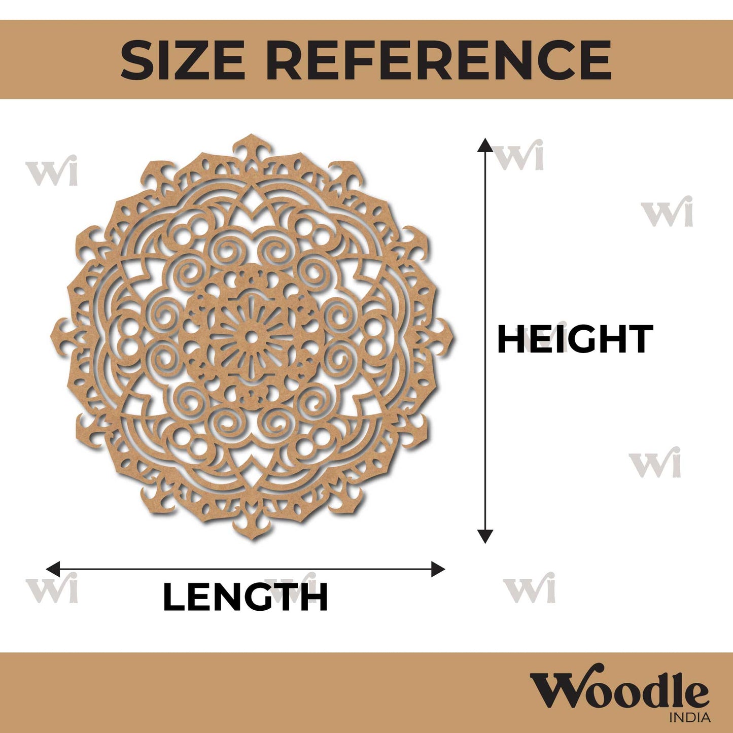 Mandala Base Cutout MDF Design 31