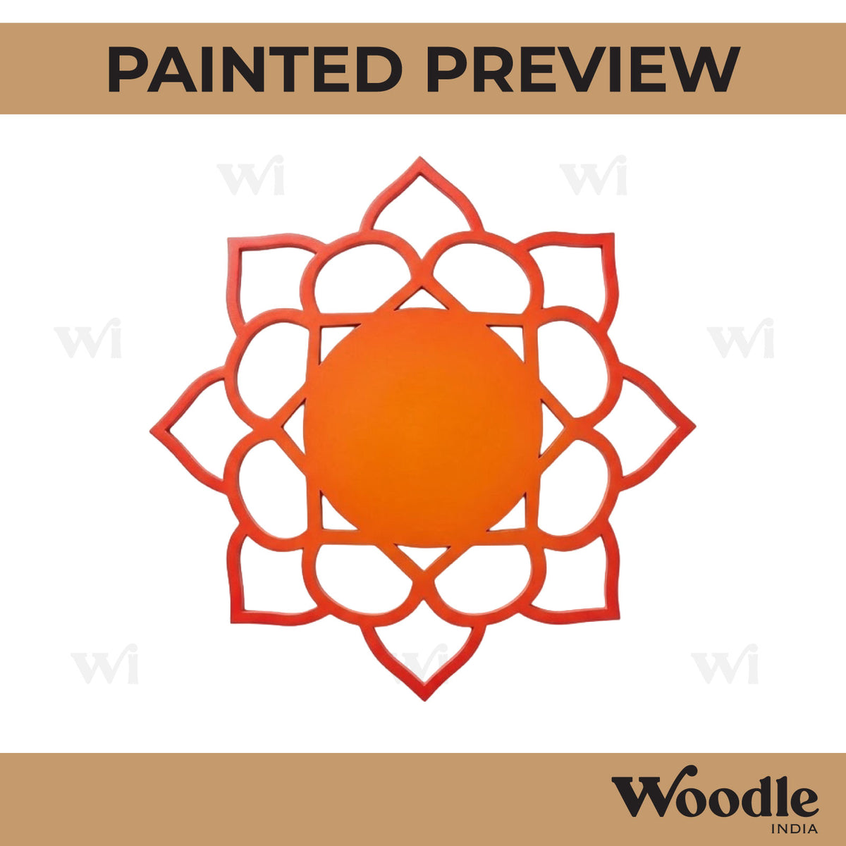 Mandala Base Cutout MDF Design 5