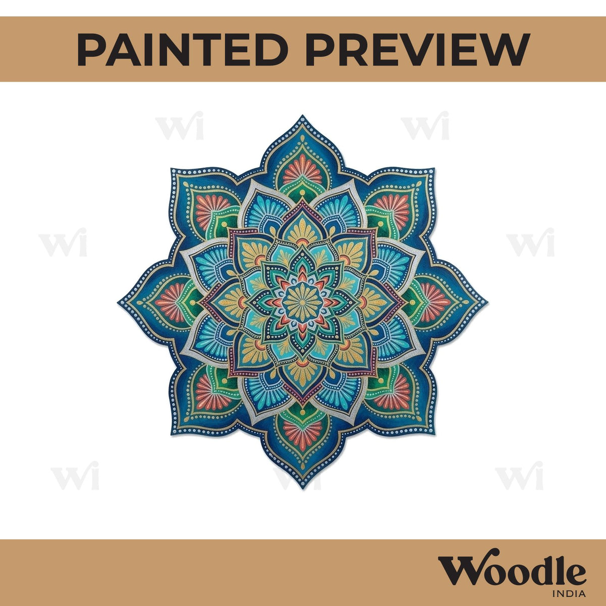 Mandala Base Cutout MDF Design 6