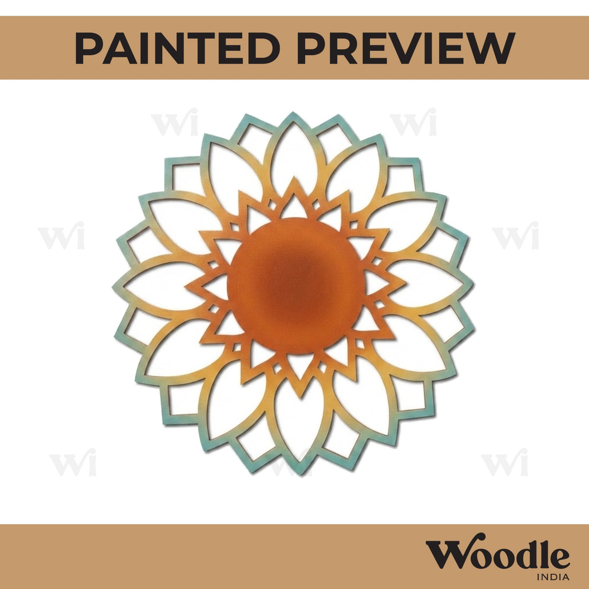 Mandala Base Cutout MDF Design 7