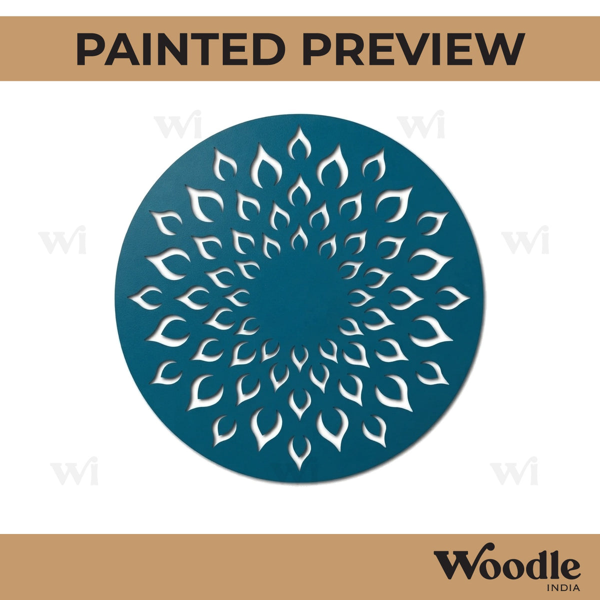 Mandala Base Cutout MDF Design 9