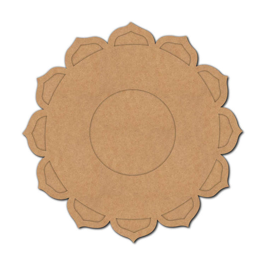 Mandala Diya Tealight Holder MDF Design 1