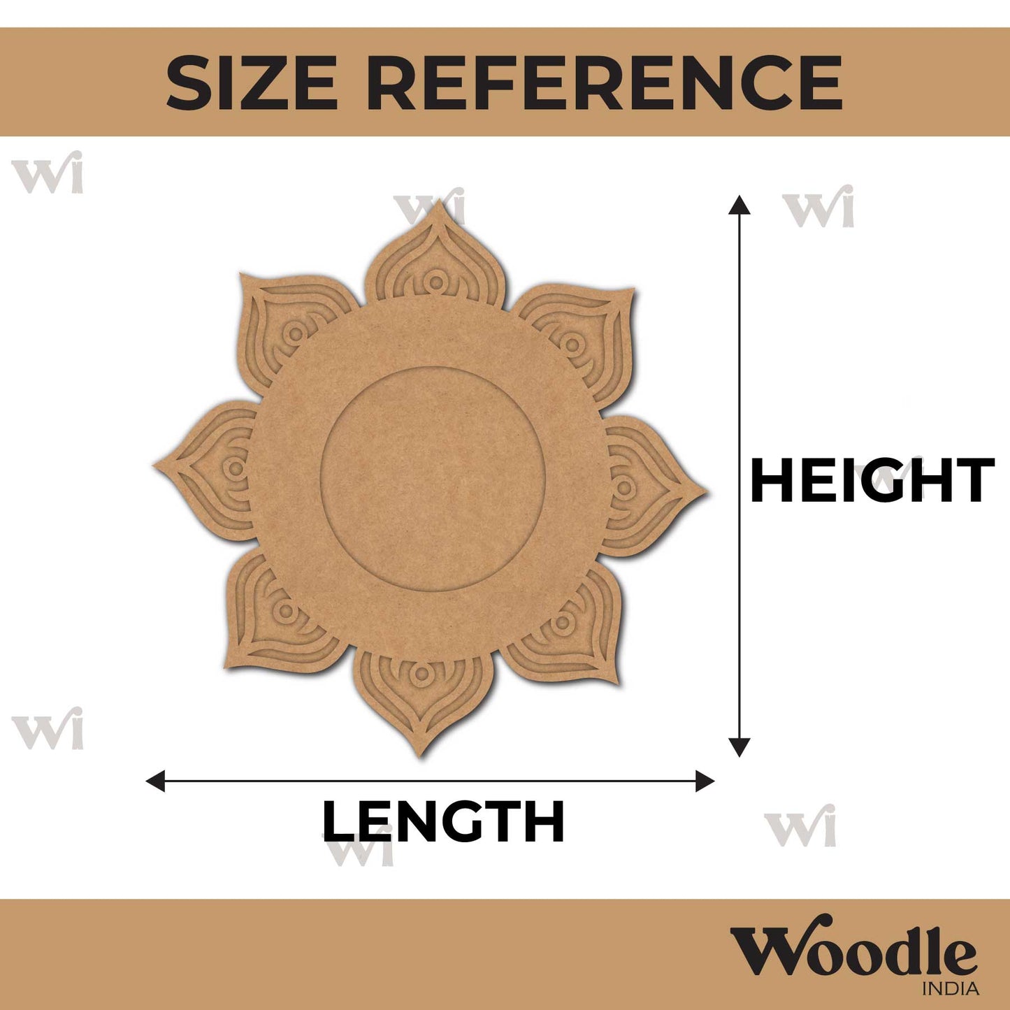 Mandala Diya Tealight Holder MDF Design 11