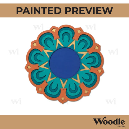 Mandala Diya Tealight Holder MDF Design 13