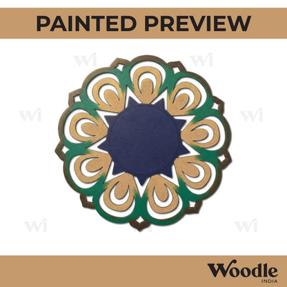 Mandala Diya Tealight Holder MDF Design 14