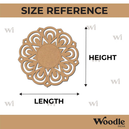 Mandala Diya Tealight Holder MDF Design 14