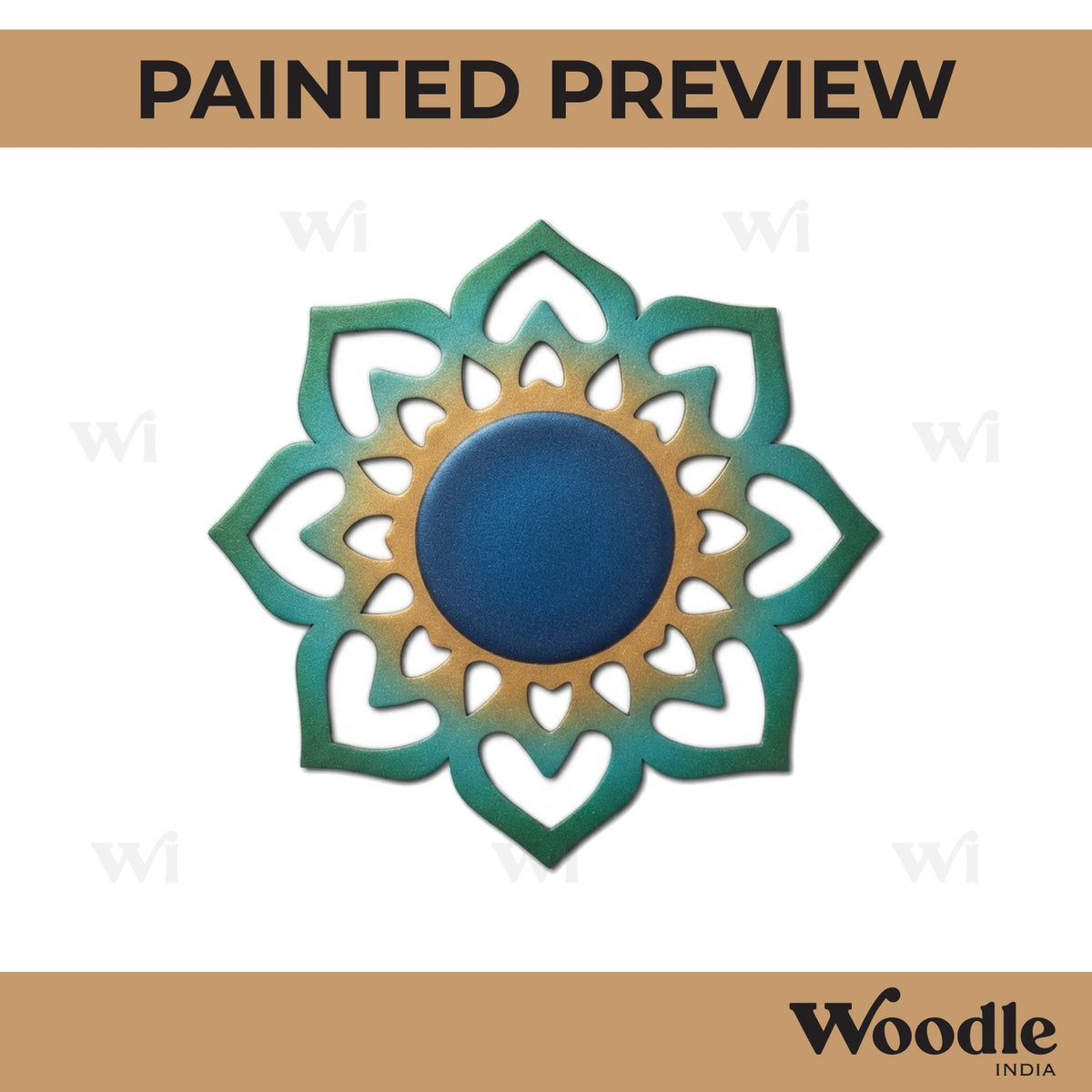 Mandala Diya Tealight Holder MDF Design 15