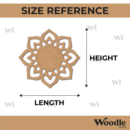 Mandala Diya Tealight Holder MDF Design 15