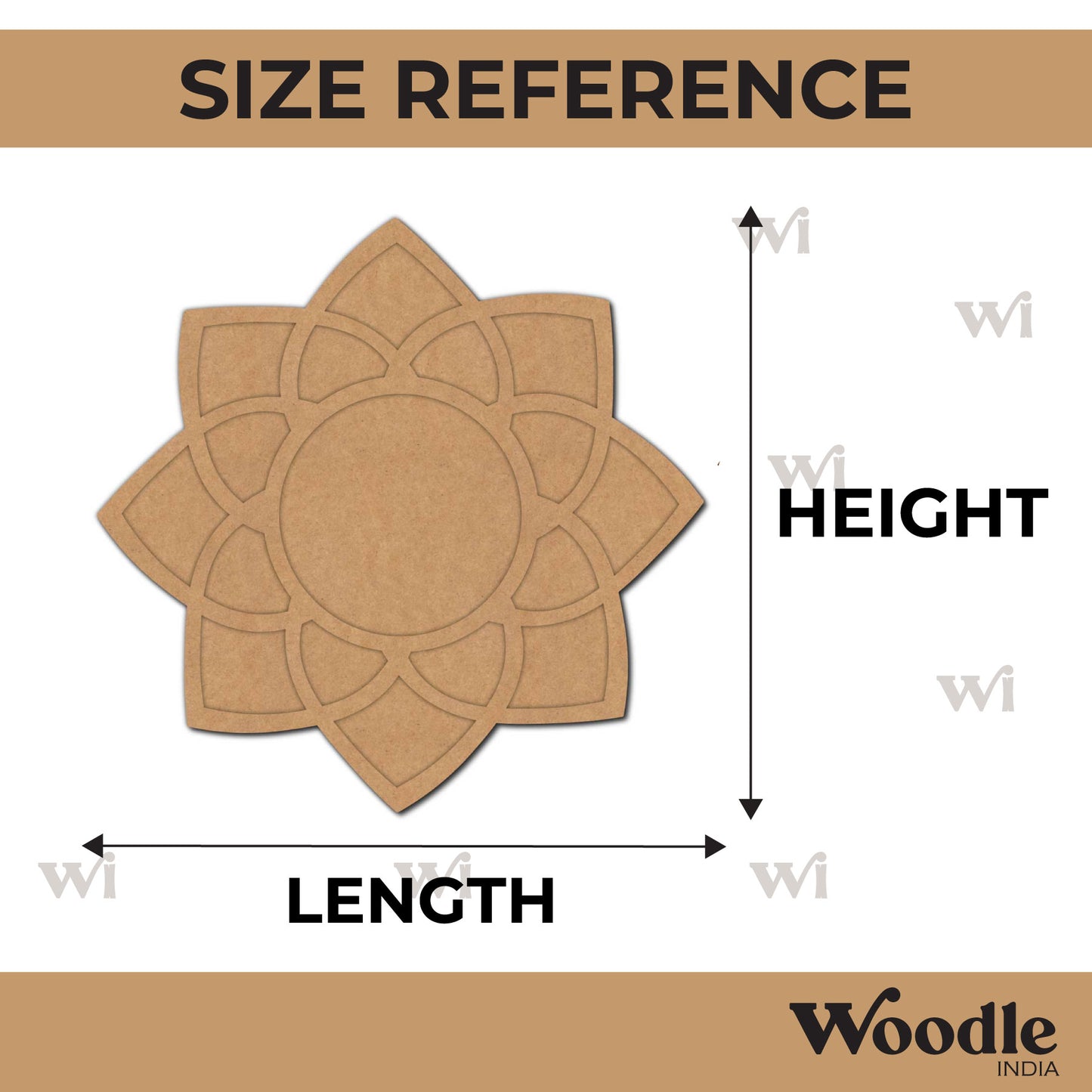 Mandala Diya Tealight Holder MDF Design 18