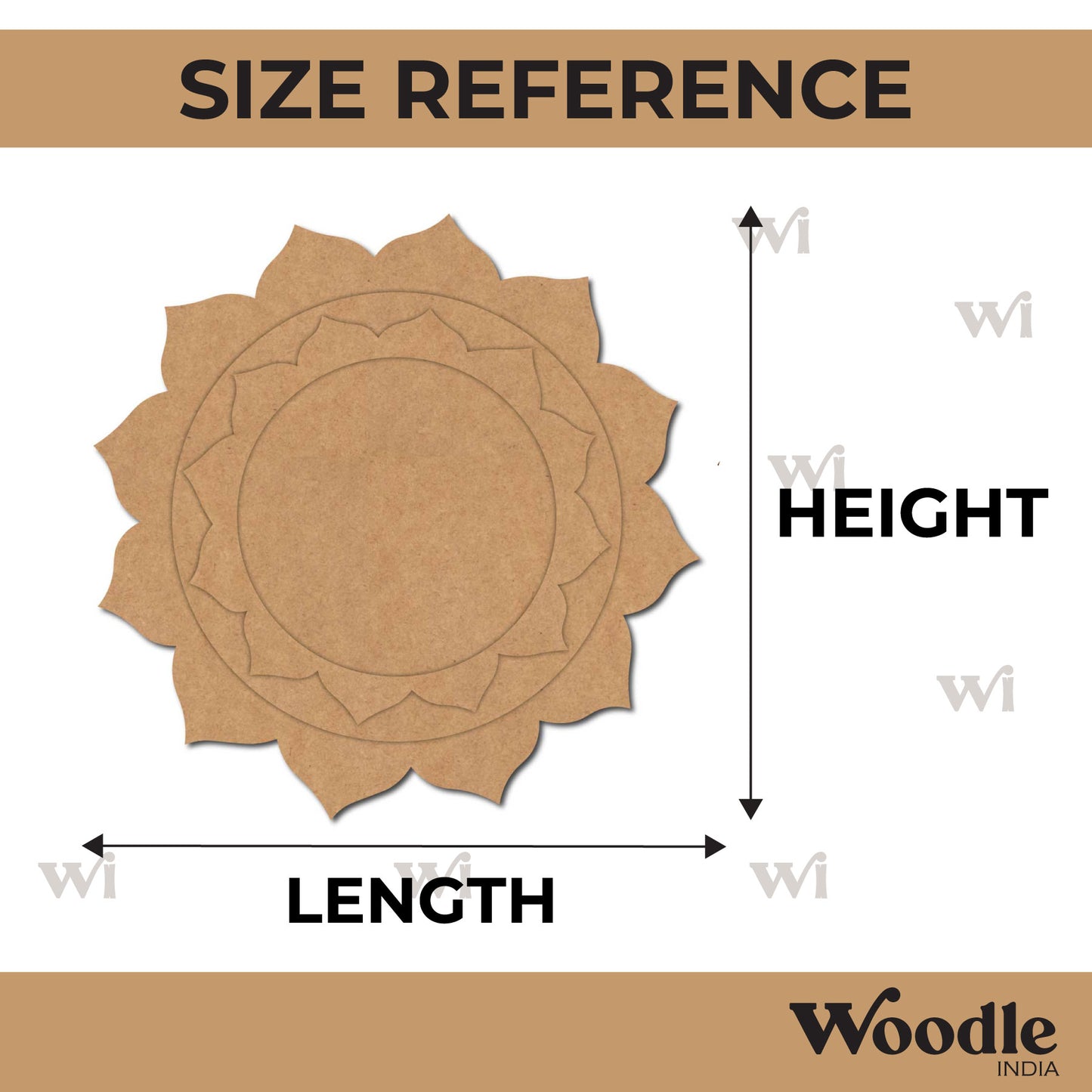 Mandala Diya Tealight Holder MDF Design 19