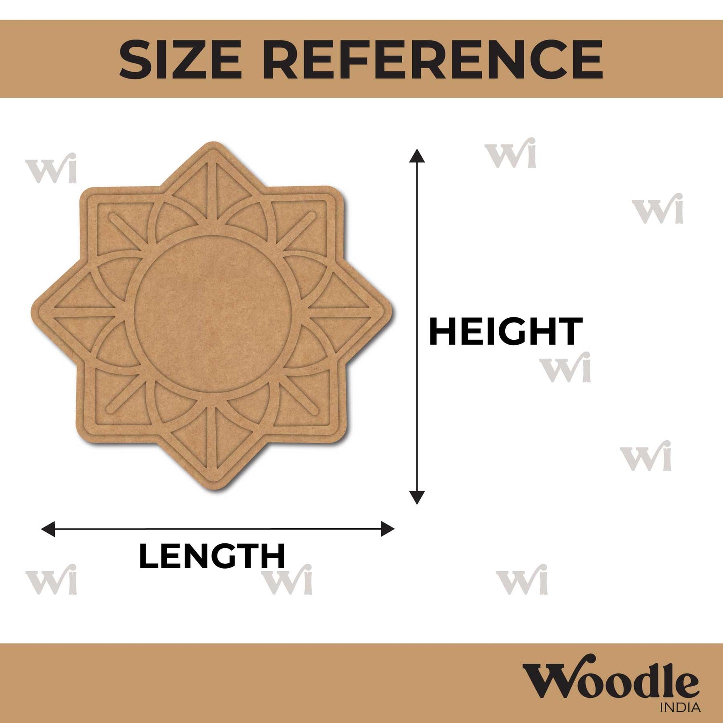 Mandala Diya Tealight Holder MDF Design 20