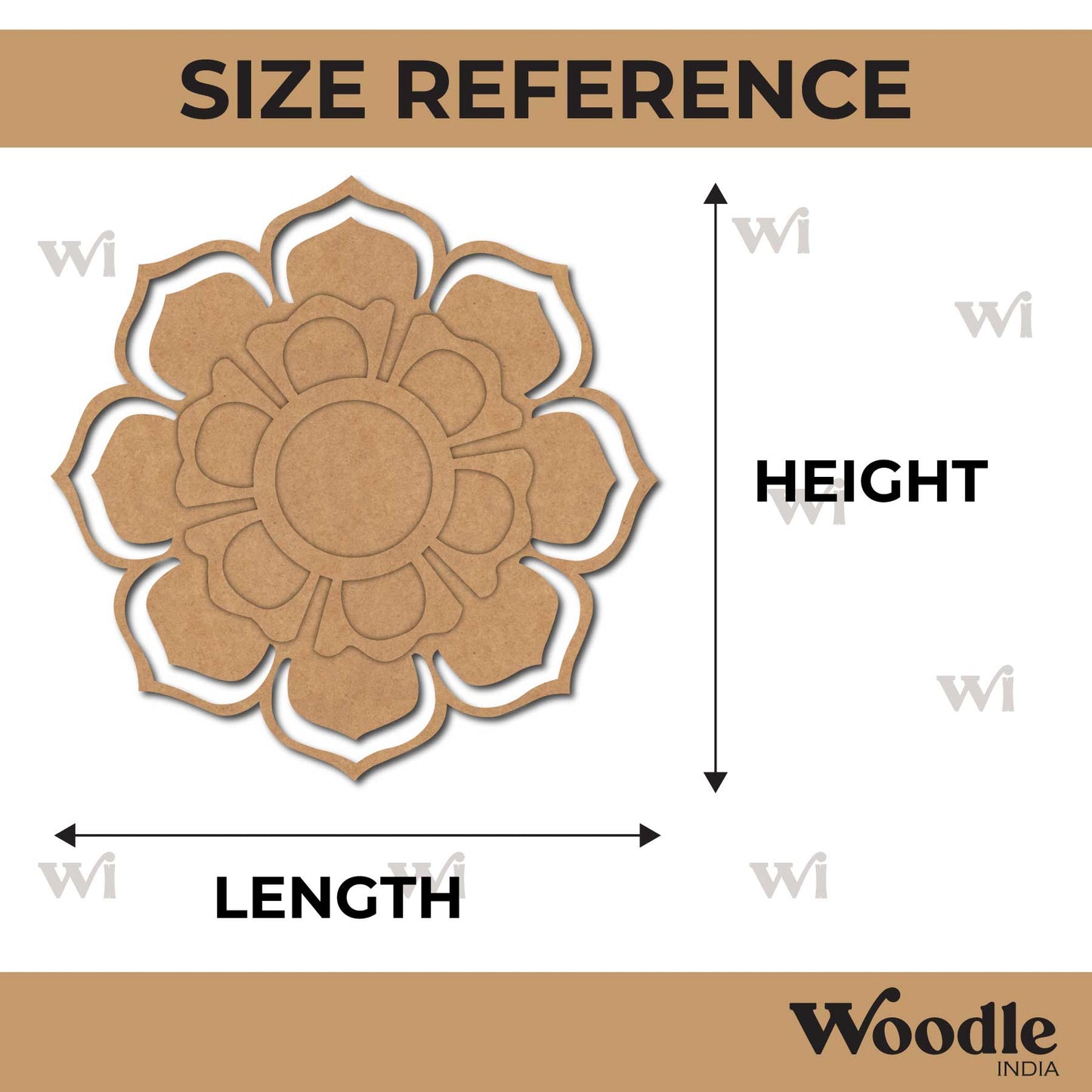 Mandala Diya Tealight Holder MDF Design 21