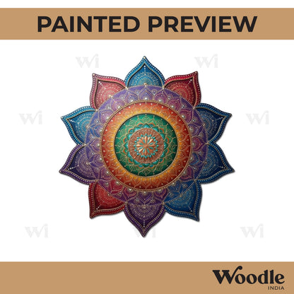 Mandala Diya Tealight Holder MDF Design 25