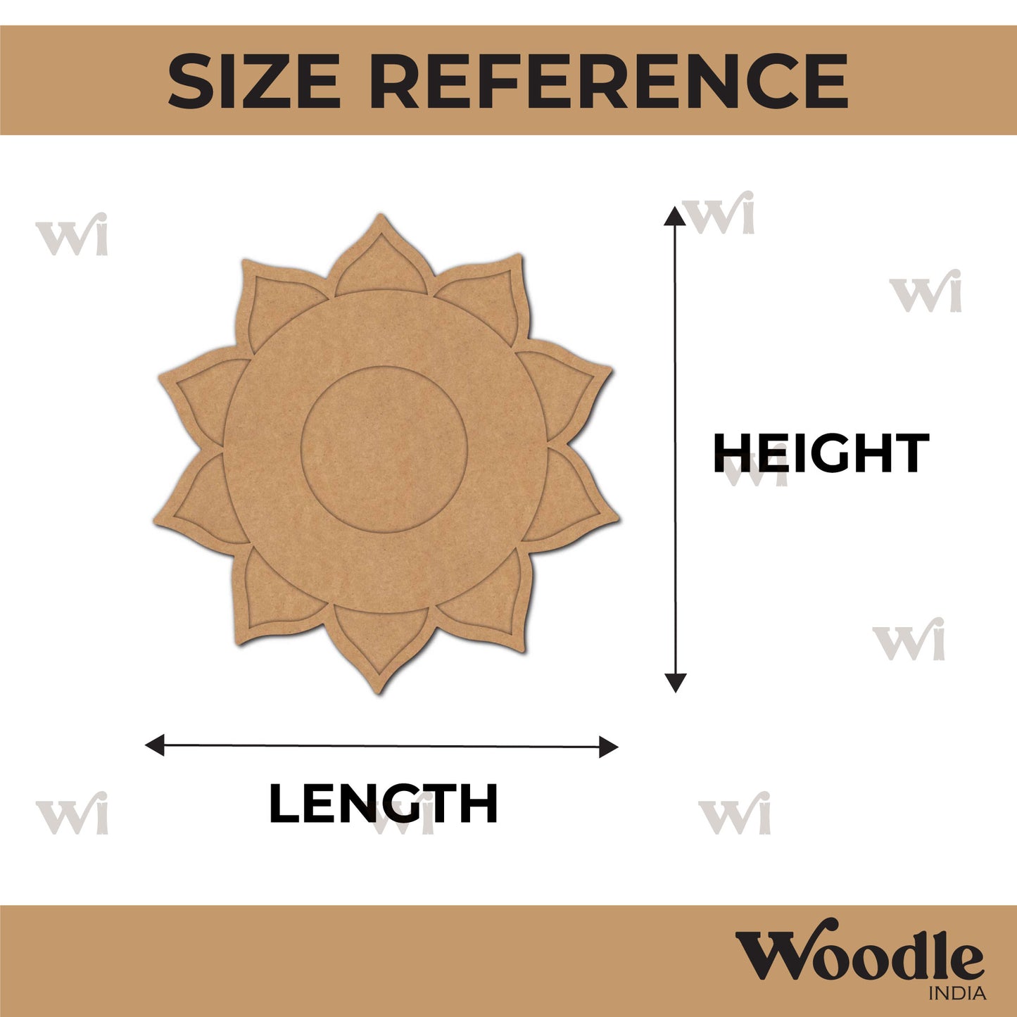 Mandala Diya Tealight Holder MDF Design 25