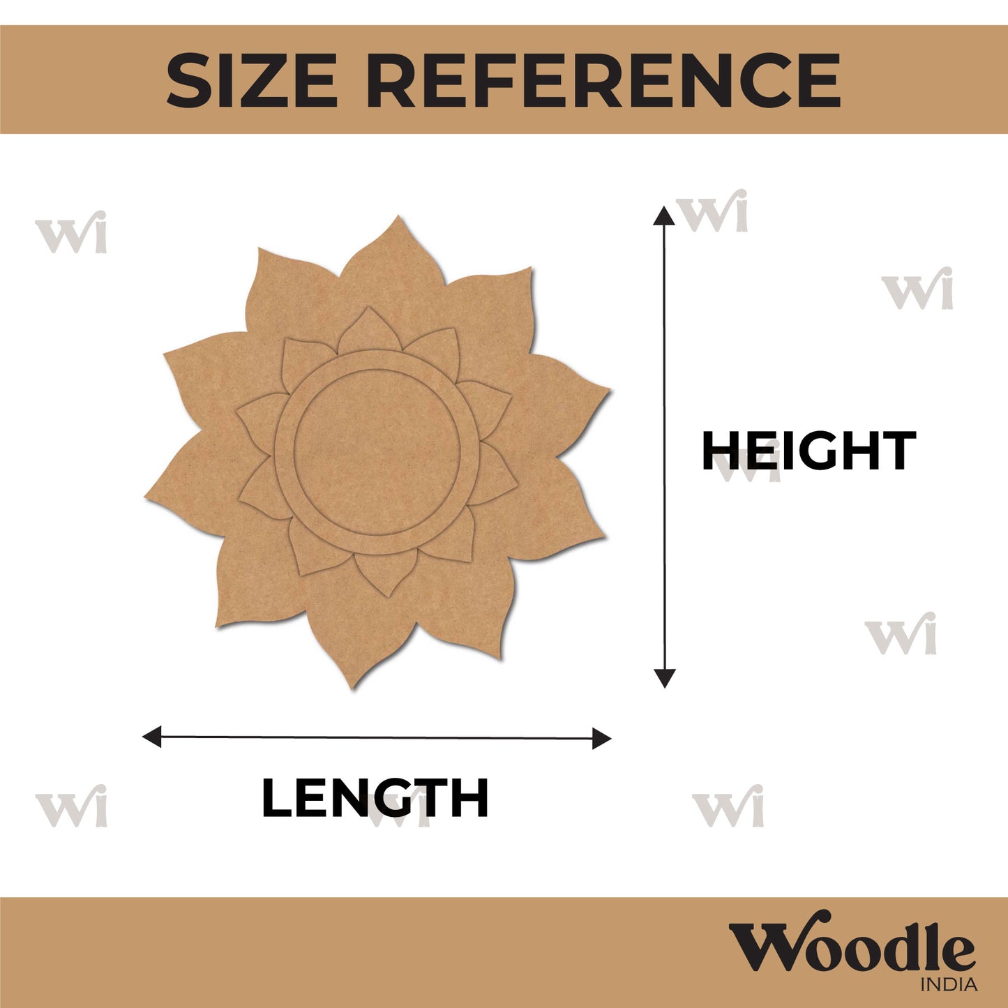Mandala Diya Tealight Holder MDF Design 26