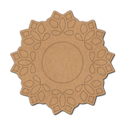 Mandala Diya Tealight Holder MDF Design 27