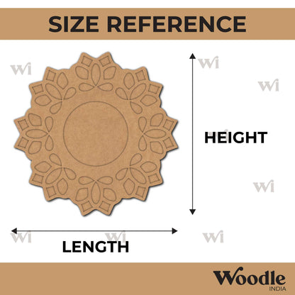 Mandala Diya Tealight Holder MDF Design 27