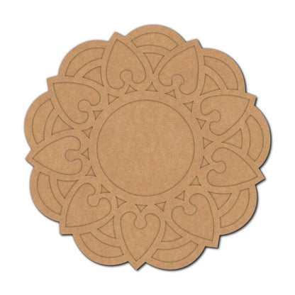 Mandala Diya Tealight Holder MDF Design 3