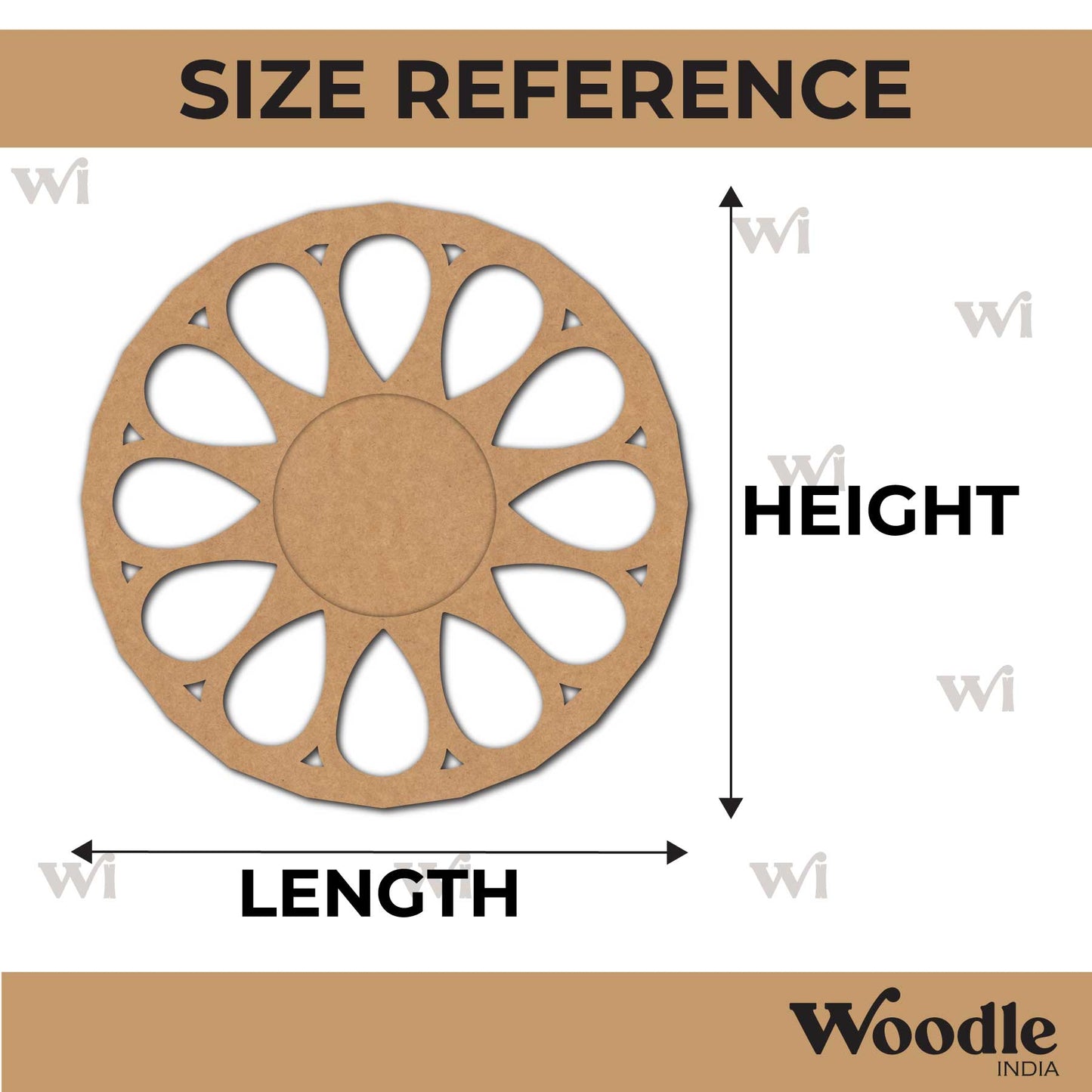Mandala Diya Tealight Holder MDF Design 32
