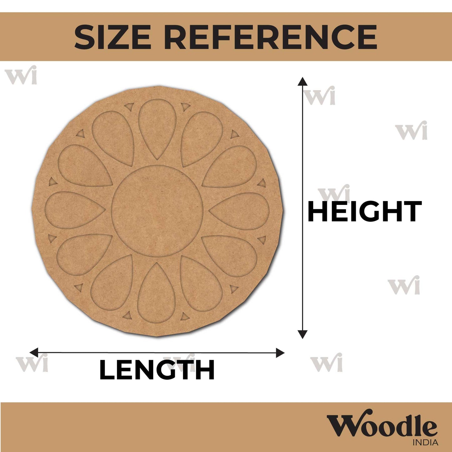Mandala Diya Tealight Holder MDF Design 33