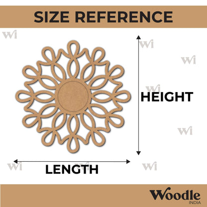 Mandala Diya Tealight Holder MDF Design 34