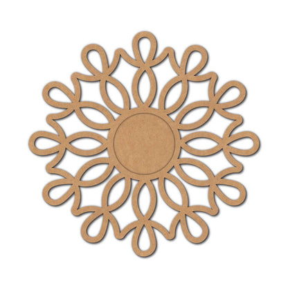 Mandala Diya Tealight Holder MDF Design 34