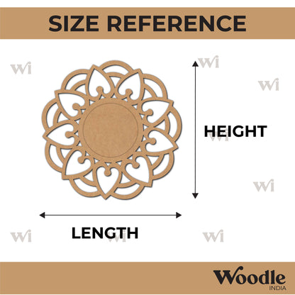 Mandala Diya Tealight Holder MDF Design 4