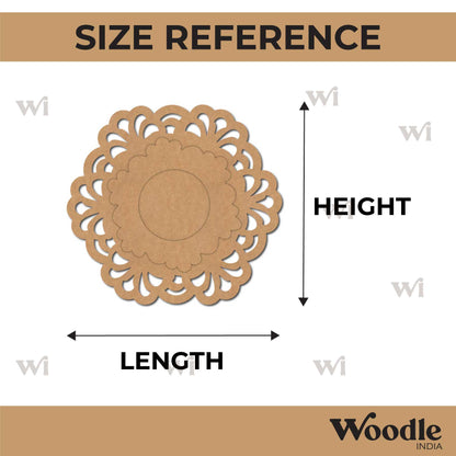 Mandala Diya Tealight Holder MDF Design 5
