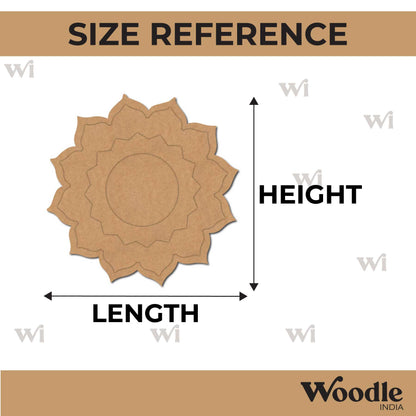 Mandala Diya Tealight Holder MDF Design 7