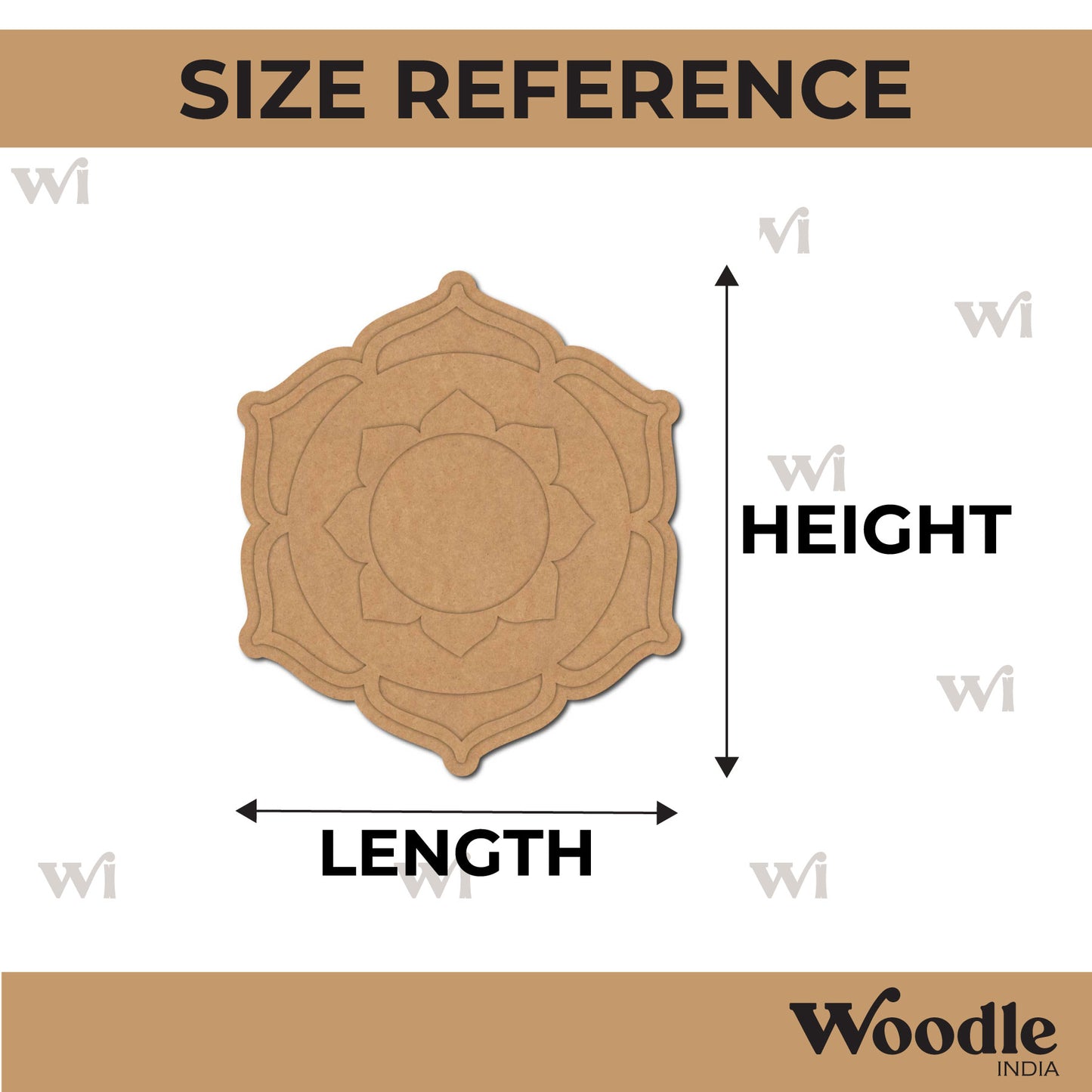 Mandala Diya Tealight Holder MDF Design 8