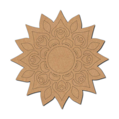 Mandala Diya Tealight Holder MDF Design 9