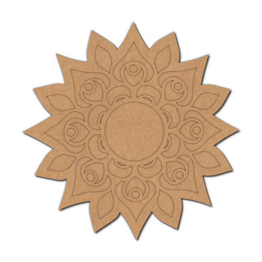 Mandala Diya Tealight Holder MDF Design 9